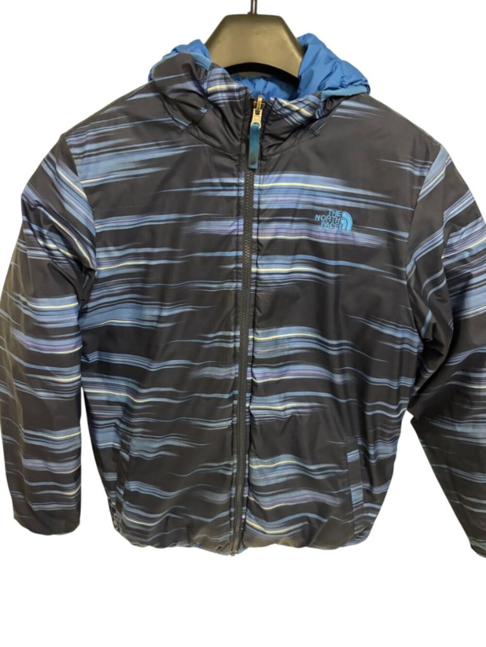 The North Face Boys Hooded Puffer Parka Jacket Coat Youth XL 18/20 Reversible